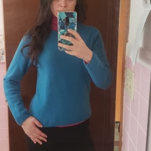 Charter Club Blue Cashmere Crew-Neck Sweater Size